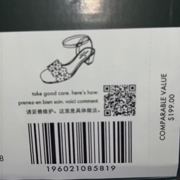 ♠️kate spade Daisy Floral 100% Cow Leather Mid Sandals, Rose Smoke Pink NIB - Picture 12 of 13